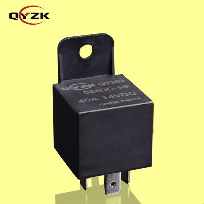 中国 Sealed 24V DC SPST-NO (1 Form A Rating Load 40A 14VDC 4) Pin 1.8W With Plastic Bracket Alternative To VF4A Automotive Fog Lamp Relay 販売のため