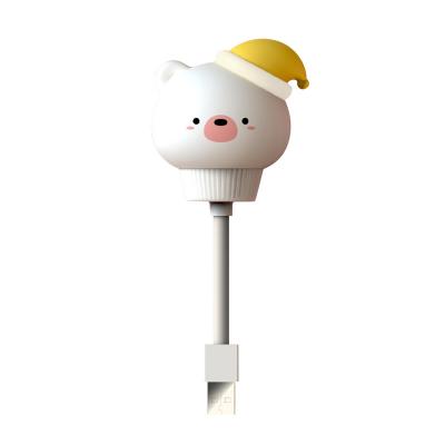 China Cute Duck Baby Feeding Lamp Portable Rabbit/Bear/Cat Mini USB LED Flexible Night Light Cute Reading Lamp, L4769-2, Bear for sale