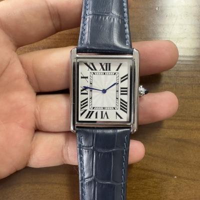 China Water Resistant Strap Wristwatch Quartz Watch Stainless Steel Buckle custom made rectangle reloj hombre for sale