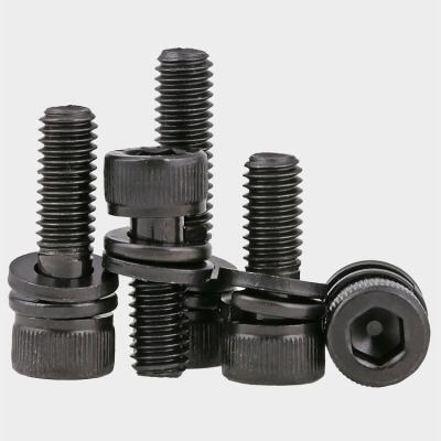 China Bolt Nuts With Washer Grade 4.8/8.8/10.9/12.9 Knob Head Bolt Nut With Washer For Steel Structure Buildings for sale