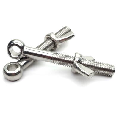 China Eye Bolts Custom 304 Stainless Steel Lifting Hook Hinge Eye Bolts for sale