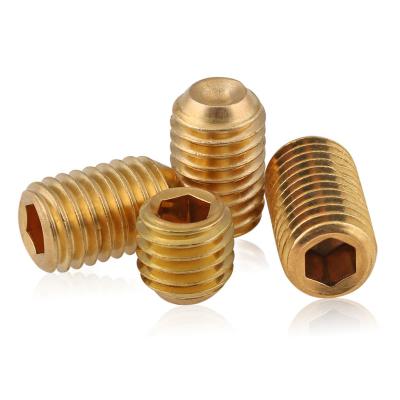 China Brass Flat Head Socket Worm Screw Made In China for sale