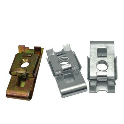 China Custom Heavy Industry Cage Square Gear U Clip Nut Clips Screw Type U Nut Mounting Clips For Automobile for sale