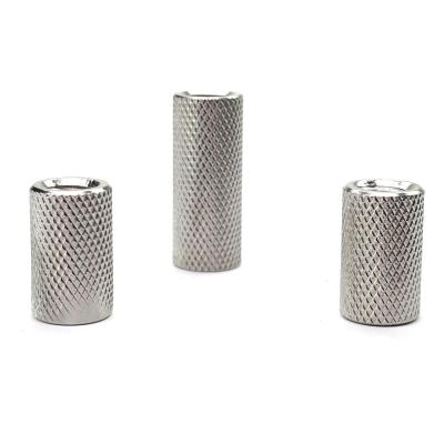 China Heavy Industry OEM Connector SS304 Threaded Nut Threaded Knurled Round Coupling Nut For Socket Bar Stud Rod for sale