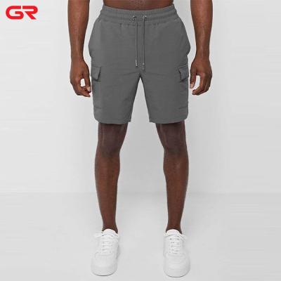 China high quality Anti-wrinkle regular fitted 3D pockets workout shorts elastic waistband mens back pockets cargo shorts for sale