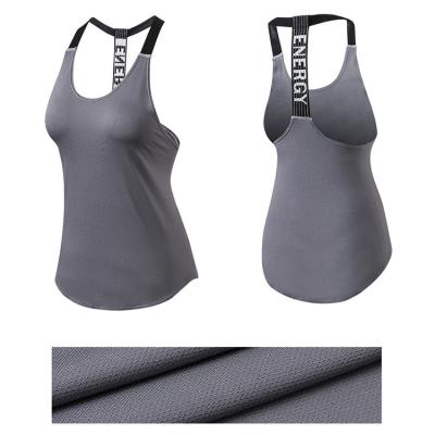 China Sports QUICK DRY Mesh Breathable Fabric Tank Top High Quality Sleeveless Top Women Yoga Vest for sale