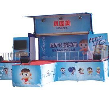 China Outdoor Advertising Led Hydraulic SS40N Stage Truck For Outdoor Touring Show Event for sale