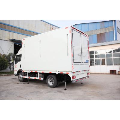 China High quality steel waterproof plywood+aluminmum+stainless LED display truck small mobile +stage advertising van,mobile stages with hydraulic system for sale for sale