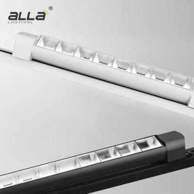 China Modern Design 3000K 4000K 6000K Modern Commercial Ceiling Rail Track Lighting 48W Led 24W Linear Track Lights for sale