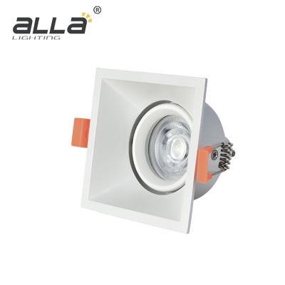 China Minimalist ALLA Lighting Hot Selling Product Indoor Recessed Lighting Ceiling Light Square GU10 Led Downlight for sale