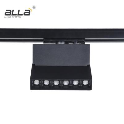 China ALLA Lighting Home Commercial Modern Style High Lumen 6w Modern COB Rail LED Linear Track Light for sale