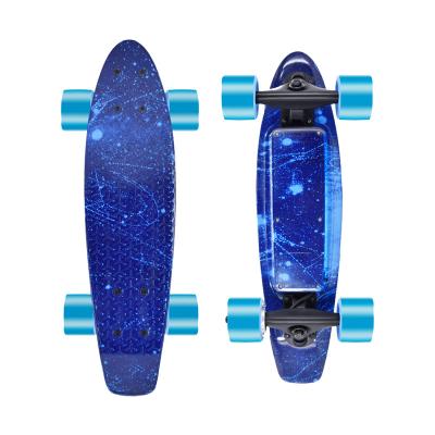 China SYL-04 Youth Fish Plastic Remote Board Skateboard Electric Blue for sale