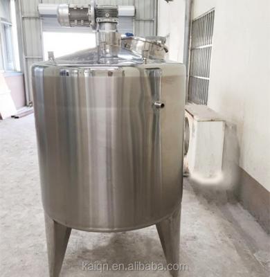 China 1000Liter Steam Liquid Heating Tank With 11KW High Shear Mixer Emulsifying Agitator for sale