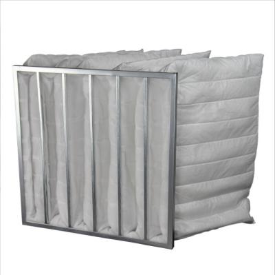 China Environmentally Friendly Aluminum Industrial Frame Ventilation System Air Conditioning Bag Pocket Air Filter for sale