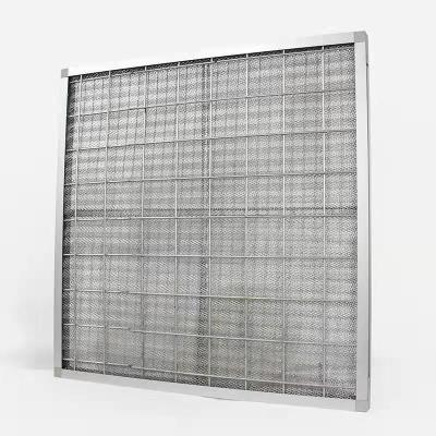 China High Heat Resistance Aluminum Metallic Mesh Air Filter For Air Conditioner Customized By Hotels for sale