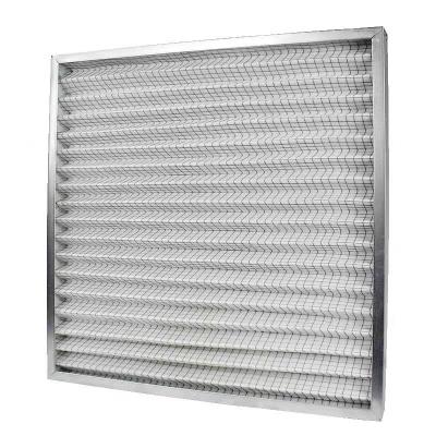 China High Quality Industrial Washable Medium Metal Mesh Plate Synthetic Fiber Hotels Air Filter for sale