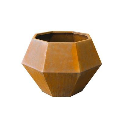 China Indoor Outdoor Outdoor Water Fountain Garden Ornaments Corten Steel Water Feature Customized for sale