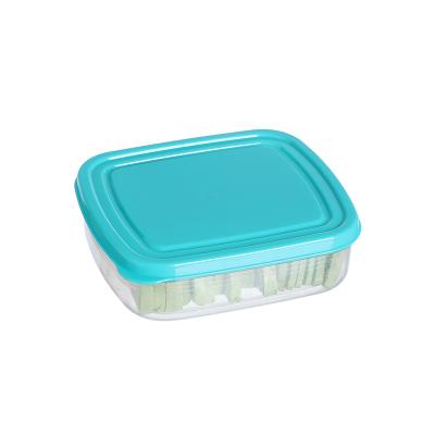 China 4 Pieces Square Food Storage Box Plastic Material Container Microwavable Wholesale for sale