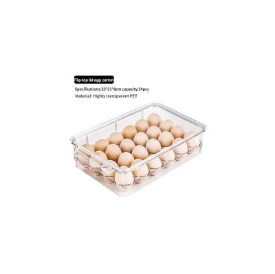 China Durable Wholesale Egg Box Fresh Food Storage Box Set Clear Egg Storage Container for sale