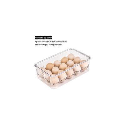 China Factory Durable High Quality Crisper BSCI Egg Box Refrigerator Plastic Egg Container for sale