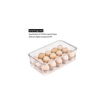 China Hot Durable 2021 Widely Used Food Storage Containers Set Fridge Organizer Egg Storage Box for sale