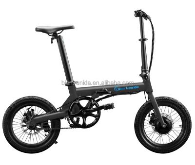 China 16 Inch Mini Foldable Lithium Battery Customized Rear Hub Motor Bicycle Al-alloy Aluminum Alloy Pedelec Folding E-Bike for sale