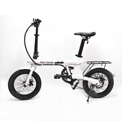 China Aluminum Alloy 7 Speed ​​C1 Hub Motor Lithium Battery Adult Folding Bike 36V 250W 350W Electric Bicycle E Bicycle Rear Sports 16T for sale