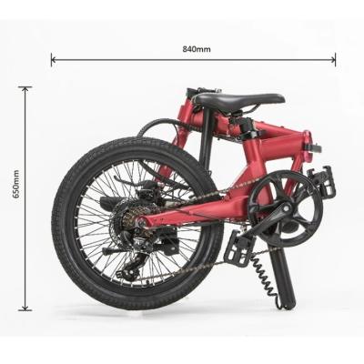 China 20 Inch Mini Foldable Electric Bike Well-designed Tire 20*1.95 Aluminum Alloy Small N2 Folding Ebike Bicycle for sale