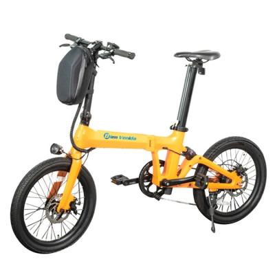 China Aluminum Alloy Electric Bike Magnesium E-Bike With Front Light XO Suspension And Carbon Folding Most Popular 20 Inch Hub 36V Rear Motor for sale