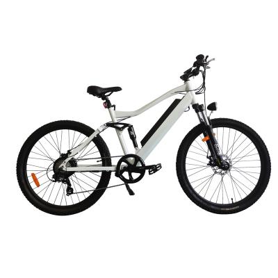 China Aluminum Alloy China 48V21A Bafang Motor Electric Mountain Bike With Full Hydraulic Suspension for sale