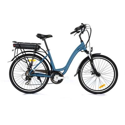 China 36V 250W Brushless Hub Motor 36V 10Ah Li-ion Aluminum Battery On Rear Carrier Ladies Electric Bike With 3-Speed for sale