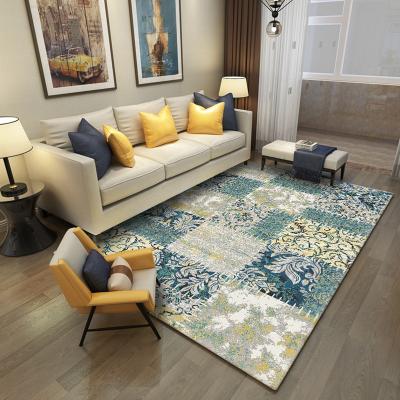 China New Anti Slip Mat Geometric Design Luxury Living Room Blanket Washable Simple Modern Carpet for sale