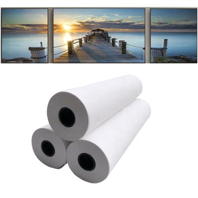 China Inkjet Printing Semigloss Polyester Canvas Eco-solvent Canvas For Printing Printable 230gsm Canvas Roll for sale