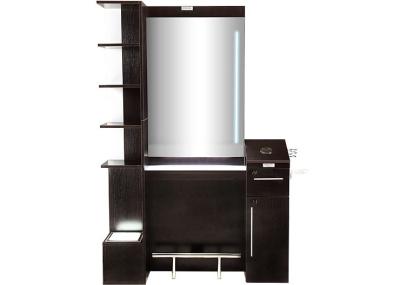 China Durable Mackup  Salon Mirror Station , Beauty Salon Stations With 3/16'' Thick Mirror for sale