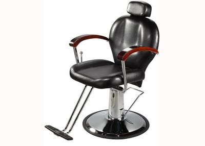 China WT-3201 Black Professional Hair Styling Chair chrome armrest with wood for beauty hair salon for sale