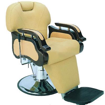 China Rubber Footrest Salon Barber Chair Adjustable With Chrome Steel Armrest for sale