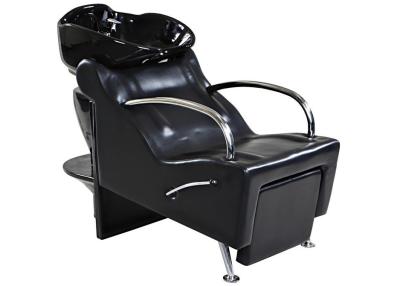 China Commercial Salon Backwash Unit Pu Leather , Hydraulic Shampoo Sink And Chair for sale