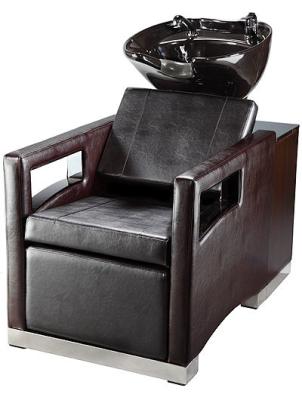 China Luxury Salon Shampoo Chairs With Cushion Headrest , Electric Footrest for sale