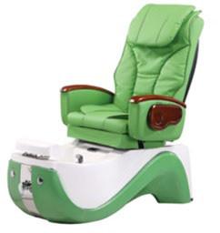 China WT-8238 Green Hydraulic Reclining Pedicure Chair 220v -110V With Color Changing Light for sale