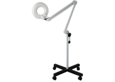 China Floor Standing Magnifier Lamp , Metal / Plastics Floor Lighted Magnifying Lamp for sale