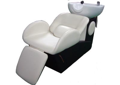 China Adjustable Beauty Salon Shampoo Chairs With Footrest  , Pu Leather Materials for sale