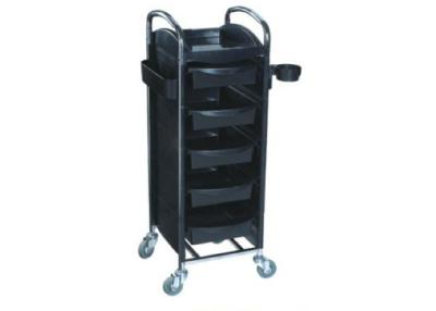 China Hair Cutting Salon Rolling Cart With Sliding Drawer , Salon Storage Cart for sale