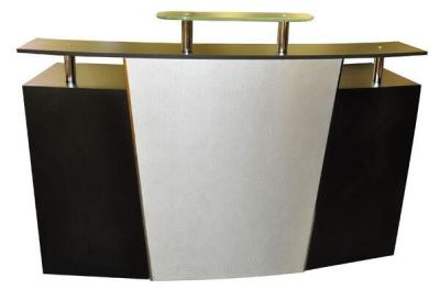 China Arc Shape Salon Reception Desk Commercial Furniture With 125cm Height for sale