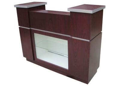 China Nail Salon Reception Desk With Showing Case , Beauty Salon Counter WT-8914 for sale