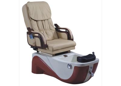 China Full Electric Pipeless Salon Pedicure Chairs With Chrome Steel Fixed Base WT-8238 for sale