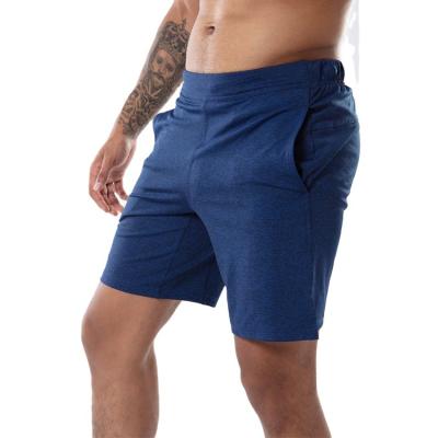 China Anti-Wrinkle Summer Sport Men Fitness Gym Shorts Workout Soft Side Pocket White Shorts for sale