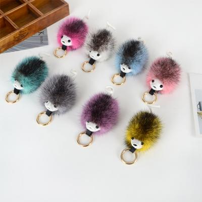 China Trendy High Quality Fashion Faux Fur Ball Fur Ball Head Chain Sneaker Accessories Fur Pendant for sale