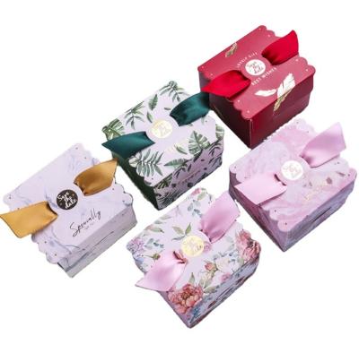 China Lovely Disposable Angel Wing Candy Holder Wedding Candy Box Gift Favor Birthday Party Boxes With Ribbon for sale