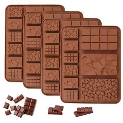 China New Viable Silicone Chocolate Mold Shapes More Chocolate Baking Tools Non-Stick Silicone Cake Candy Mold 3D Mold DIY for sale