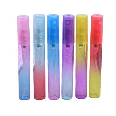 China Personal Care 8ml Mini Small Clear Colorful Empty Perfume Bottle Spray Bottles Containers Sample for sale